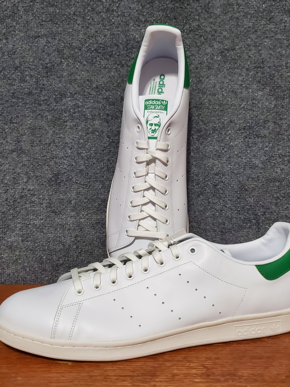 Adidas Stan Smith Sneaker Shoes Green White Leather Mens Size 20 New M20324 2019